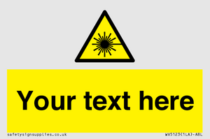 Custom Laser Hazard Sign